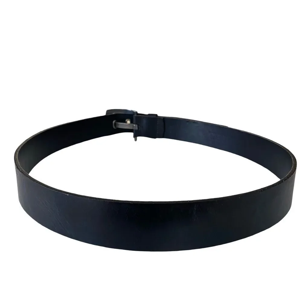 Vintage 90s Kenneth Cole Genuine Leather Belt Black Size 40